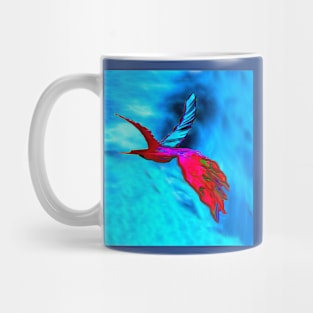 Abstract Painted Bird Mug